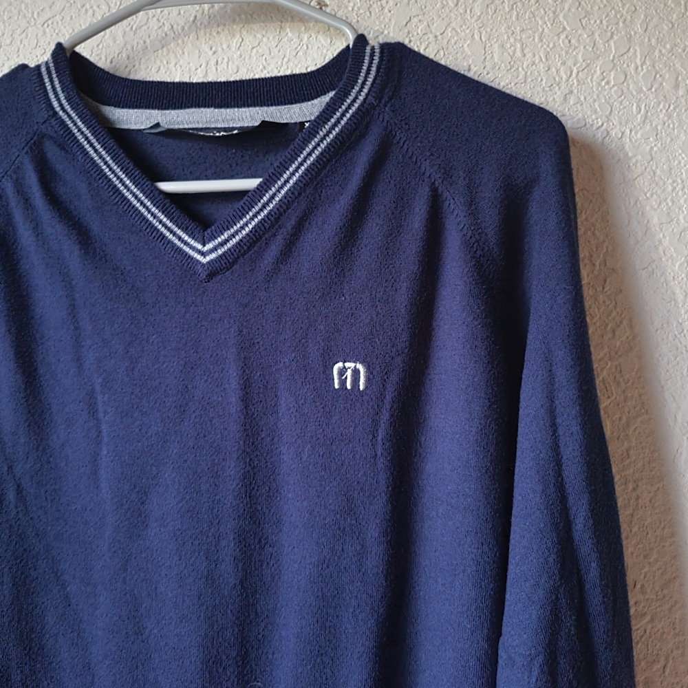 Travis Mathew Pullover V Neck Sweater Size XL - Picture 3 of 9